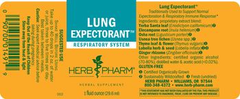 Herb Pharm Lung Expectorant - herbal supplement