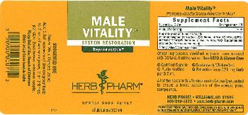 Herb Pharm Male Vitality - herbal supplement