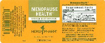 Herb Pharm Menopause Health - herbal supplement