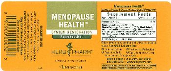 Herb Pharm Menopause Health - herbal supplement