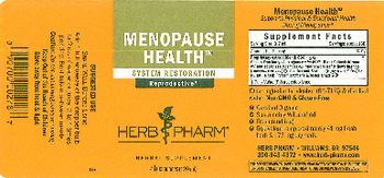 Herb Pharm Menopause Health - herbal supplement