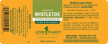 Herb Pharm Mistletoe - herbal supplement