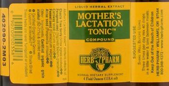 Herb Pharm Mother's Lactation Tonic Compound - herbal supplement