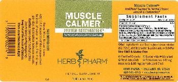 Herb Pharm Muscle Calmer - herbal supplement