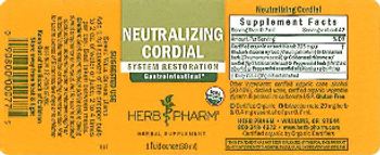 Herb Pharm Neutralizing Cordial - herbal supplement