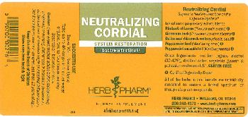 Herb Pharm Neutralizing Cordial - herbal supplement