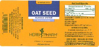 Herb Pharm Oat Seed - herbal supplement