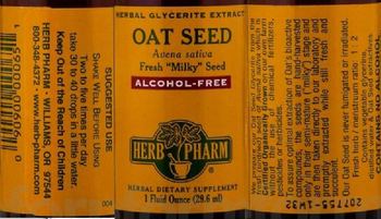 Herb Pharm Oat Seed Alcohol-Free - herbal supplement