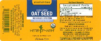 Herb Pharm Oat Seed Alcohol-Free - herbal supplement