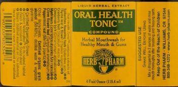 Herb Pharm Oral Health Tonic Compound - 