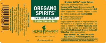 Herb Pharm Oregano Spirits - herbal supplement