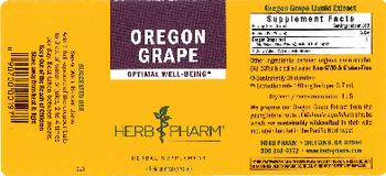 Herb Pharm Oregon Grape - herbal supplement