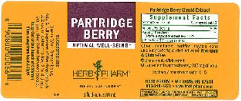 Herb Pharm Partridge Berry - herbal supplement