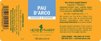 Herb Pharm Pau d'Arco - herbal supplement