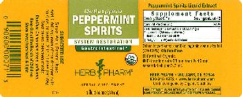 Herb Pharm Peppermint Spirits - herbal supplement