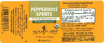 Herb Pharm Peppermint Spirits - herbal supplement