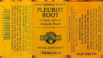 Herb Pharm Pleurisy Root - herbal supplement