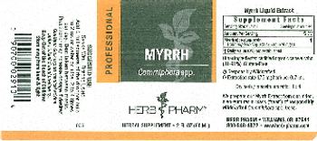 Herb Pharm Professional Myrrh - herbal supplement