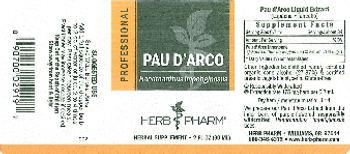 Herb Pharm Professional Pau d'Arco - herbal supplement