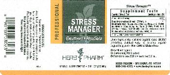 Herb Pharm Professional Stress Manager - herbal supplement