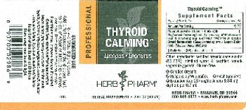 Herb Pharm Professional Thyroid Calming - herbal supplement