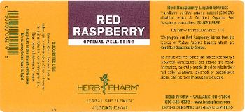 Herb Pharm Red Raaspberry - herbal supplement