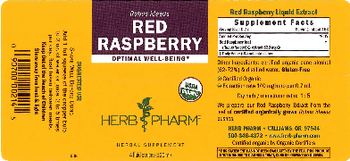 Herb Pharm Red Raspberry - herbal supplement