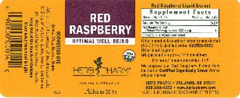 Herb Pharm Red Raspberry - herbal supplement