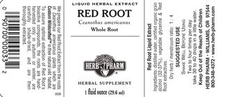 Herb Pharm Red Root - herbal supplement
