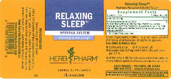 Herb Pharm Relaxing Sleep - herbal supplement