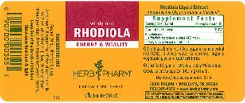 Herb Pharm Rhodiola - herbal supplement