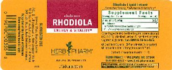 Herb Pharm Rhodiola - herbal supplement