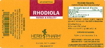 Herb Pharm Rhodiola Alcohol-Free - herbal supplement