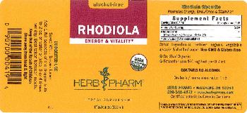 Herb Pharm Rhodiola Alcohol-Free - herbal supplement