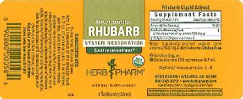 Herb Pharm Rhubarb - herbal supplement