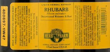 Herb Pharm Rhubarb - herbal supplement