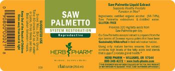 Herb Pharm Saw Palmetto - herbal supplement