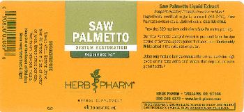 Herb Pharm Saw Palmetto - herbal supplement