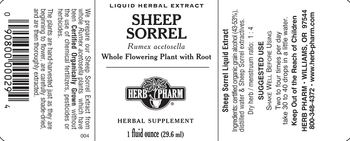 Herb Pharm Sheep Sorrel - herbal supplement