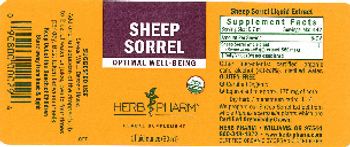 Herb Pharm Sheep Sorrel - herbal supplement