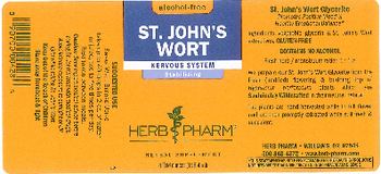 Herb Pharm St. John's Wort - these statements have not been evaluated by the fda this product is not intended to diagnose treat c