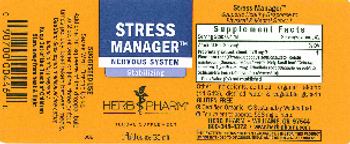 Herb Pharm Stress Manager - herbal supplement