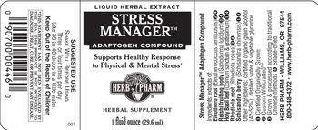 Herb Pharm Stress Manager Adaptogen Compound - herbal supplement