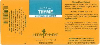 Herb Pharm Thyme - herbal supplement