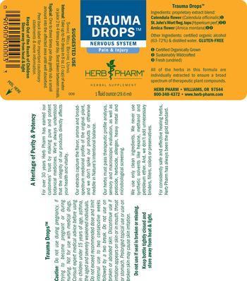 Herb Pharm Trauma Drops - herbal supplement