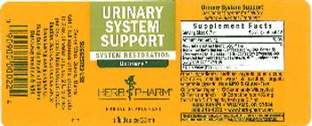 Herb Pharm Urinary System Support - herbal supplement