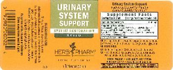Herb Pharm Urinary System Support - herbal supplement