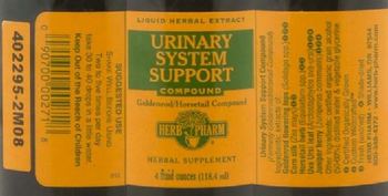Herb Pharm Urinary System Support Compound - herbal supplement