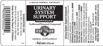 Herb Pharm Urinary System Support Compound - herbal supplement