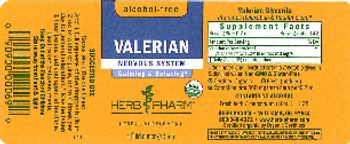 Herb Pharm Valerian - herbal supplement